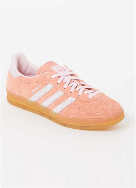 zalmroze adidas dames|Adidas Gazelle Indoor sneaker van suède • Zalmroze .